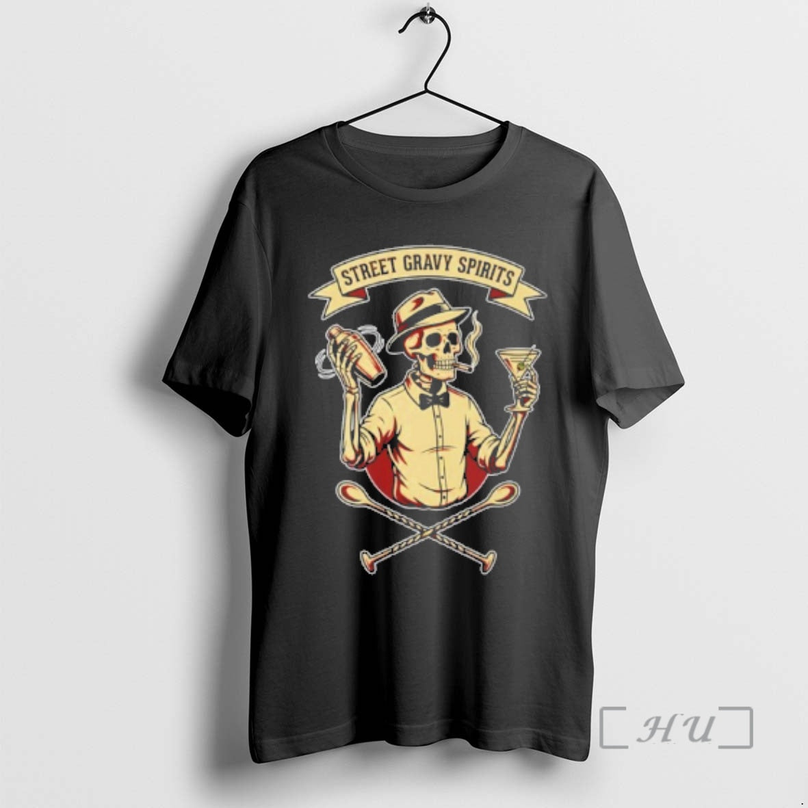 Officials Skeleton Bartender Street Gravy Spirits T-Shirts, Hoodie, Sweatshirt | AU18TeeNovaLab.com