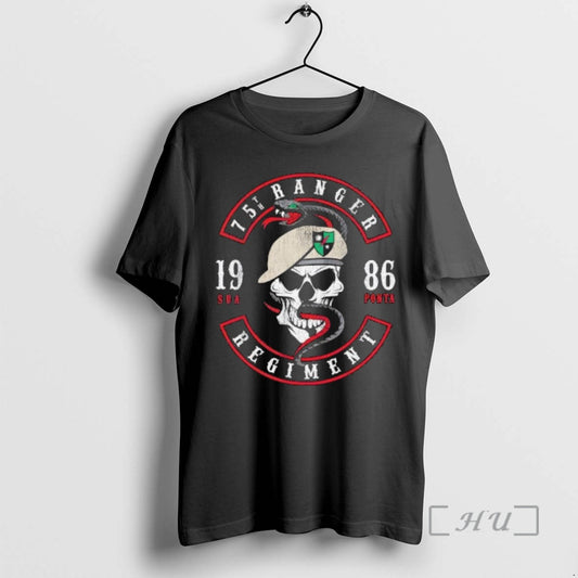 Officials Skull 75th Ranger Skull And Snake 1986