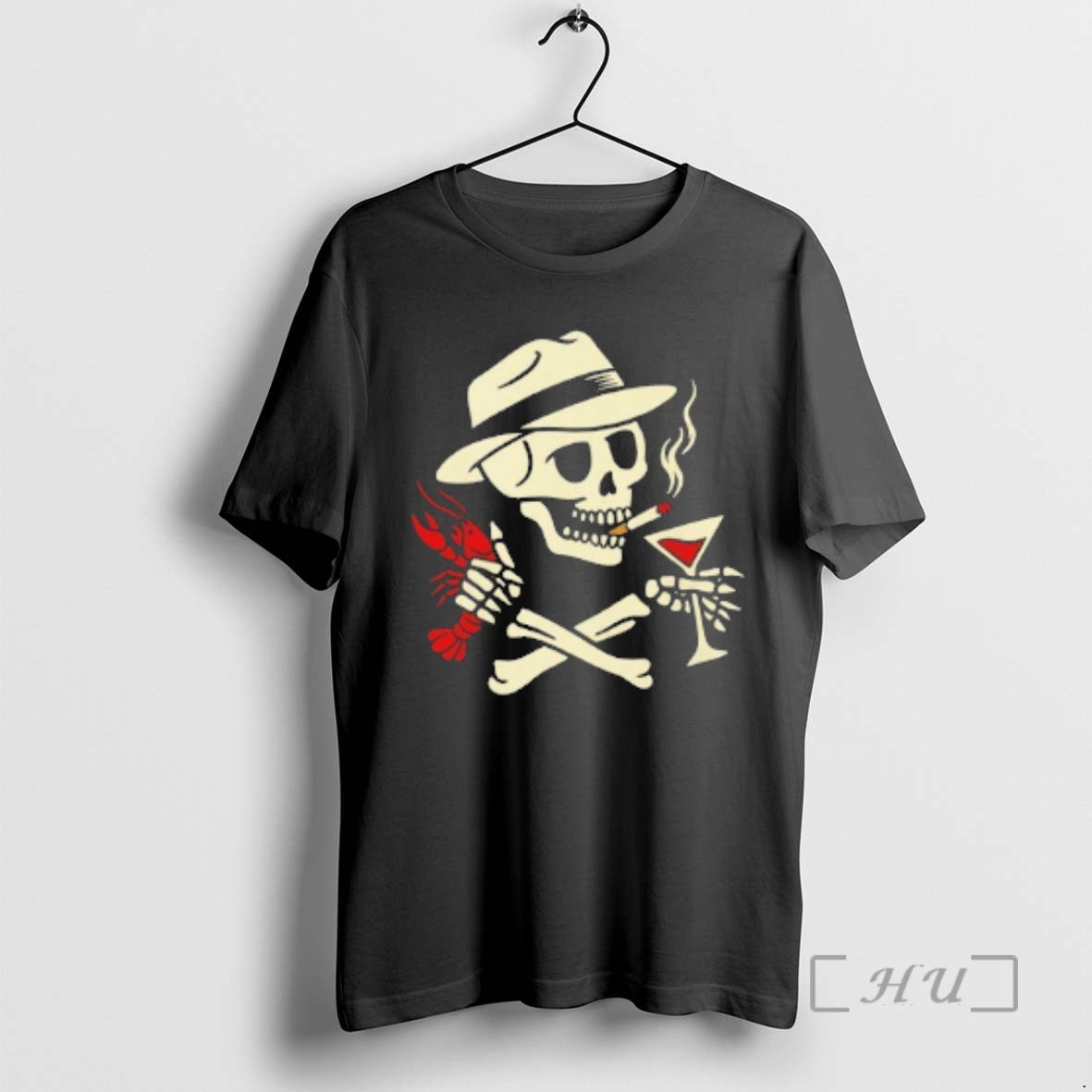 Officials Skull Crawfish And Cocktails Graphic T-Shirts, Hoodie, Sweatshirt | AU18TeeNovaLab.com