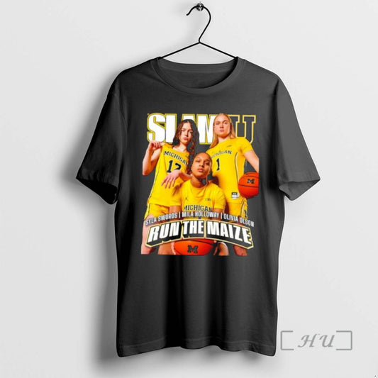 Officials Slam Michigan Syla Swords Mila Holloway Olivia Olson Run The Maize Premium T Shirts Hoodie, Sweatshirt