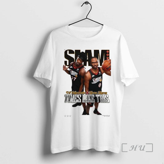 Officials Slam Tyrese Maxey And Vj Edgecombe Time Like This T-Shirts, Hoodie, Sweatshirt | AU18TeeNovaLab.com
