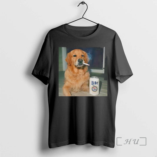 Officials Smoking Golden Retriever Funny Dog Meme