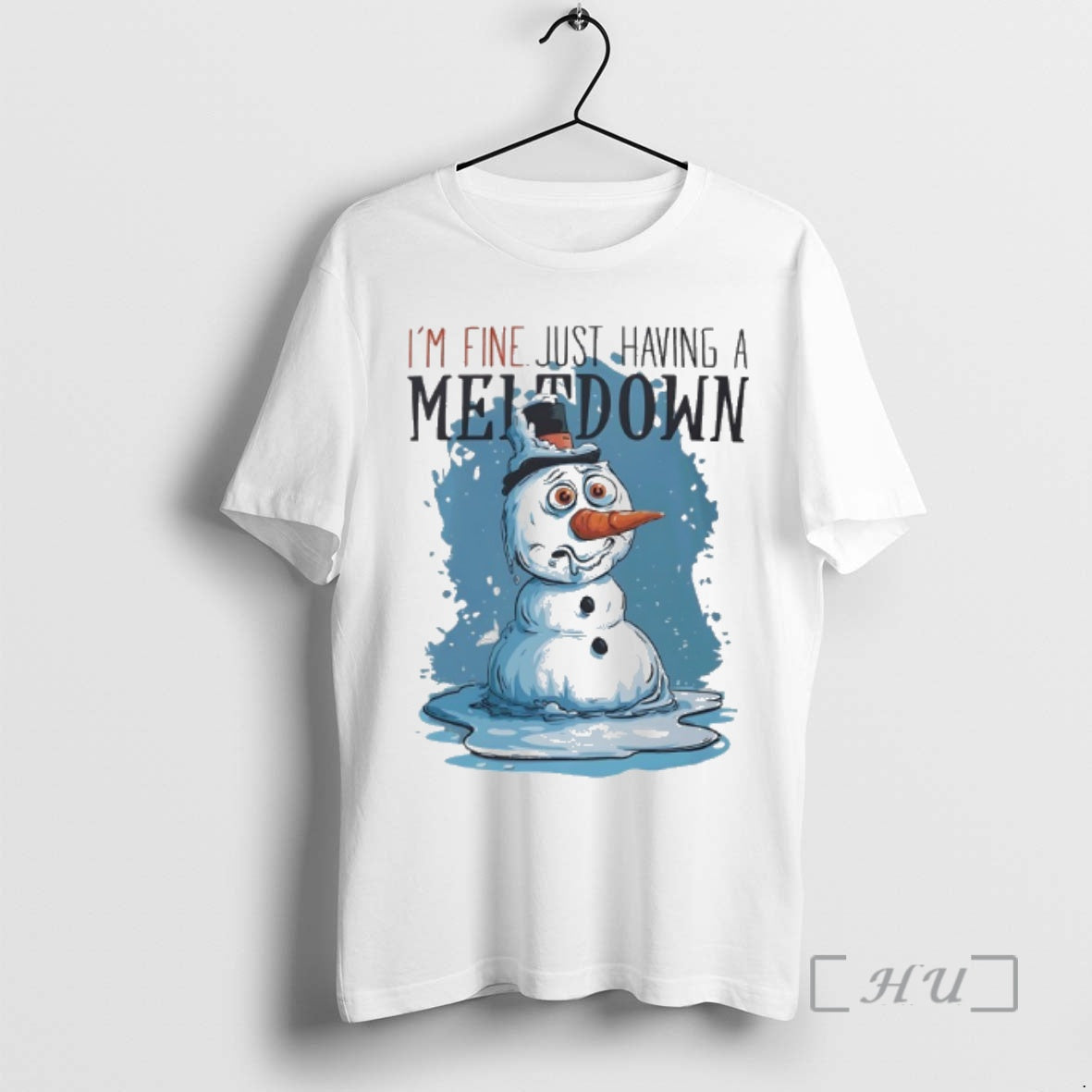 Officials Snowman Im Fine Just Having A Meltdown T-Shirts, Hoodie, Sweatshirt | AU18TeeNovaLab.com