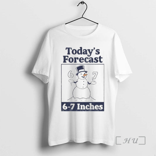 Officials Snowman Todays Forecast 6 7 Inches Ornaments T-Shirts, Hoodie, Sweatshirt | AU18TeeNovaLab.com