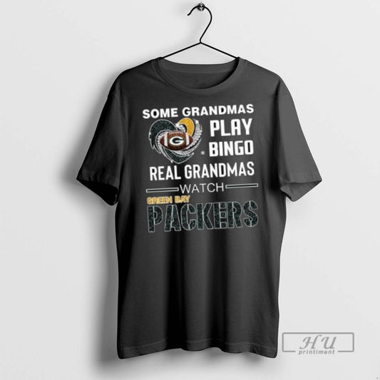 Officials Some Grandmas Play Bingo Real Grandmas Watch Green Bay Packers Diamond Heart 2025 Long