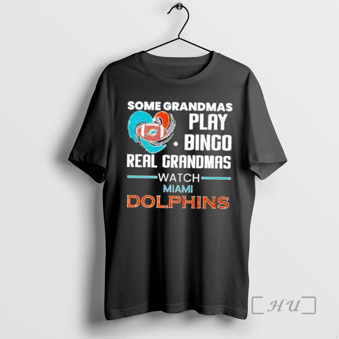Officials Some Grandmas Play Bingo Real Grandmas Watch Miami Dolphins 2026 Premium T Shirts Sweater Hoodie, Sweatshirt