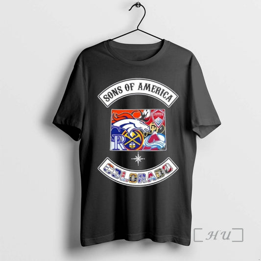 Officials Son Of America Colorado Map Sports Logos Combine T-Shirts, Hoodie, Sweatshirt | AU18TeeNovaLab.com