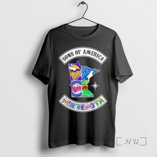 Officials Son Of America Minnesota Map Sports Logos Combine T-Shirts, Hoodie, Sweatshirt | AU18TeeNovaLab.com