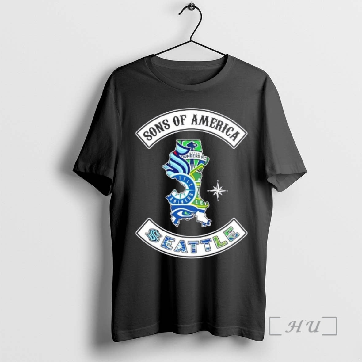 Officials Son Of America Seattle Map Sports Logos Combine T-Shirts, Hoodie, Sweatshirt | AU18TeeNovaLab.com