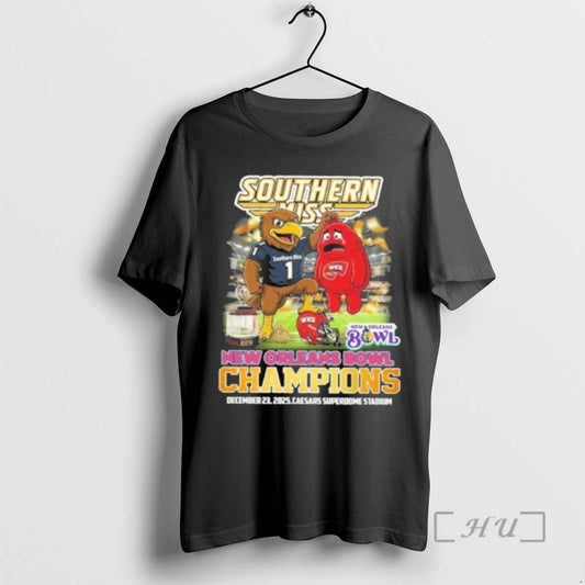 Officials Southern Miss New Orleans Bowl Champions New Orleans Bowl Mascot Premium T Shirts Sweater Hoodie, Sweatshirt