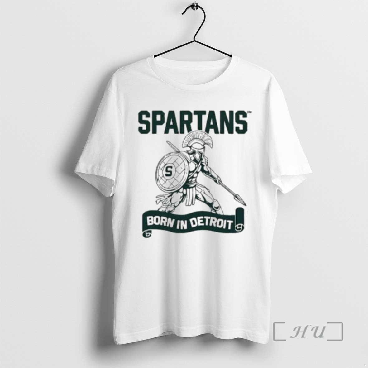 Officials Spartans Born In Detroit Circle White T-Shirts, Hoodie, Sweatshirt | AU18TeeNovaLab.com
