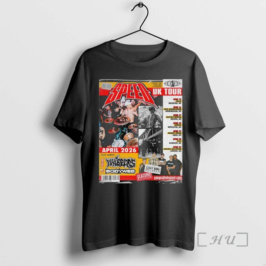 Officials Speed Uk Hard Core Tour April 2026 Flyer T-Shirts, Hoodie, Sweatshirt | AU18TeeNovaLab.com
