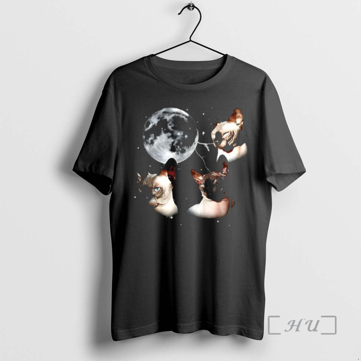 Sphynx Cat And Moon Egyptian Cat Graphic Woman