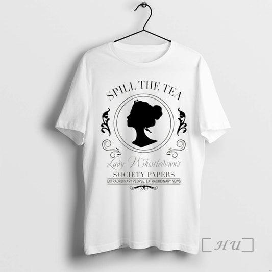 Officials Spill The Tea Lady Whistledown Society Papers Vintage T-Shirts, Hoodie, Sweatshirt | AU18TeeNovaLab.com