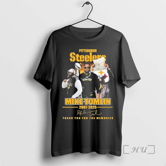 Officials Steelers Mike Tomlin 2007 2025 Thank You For The Memories Premium T Shirts Sweater Hoodie, Sweatshirt
