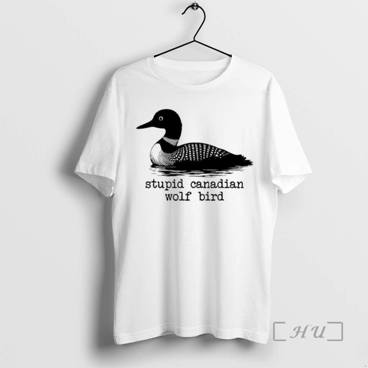 Stupid Canadian Wolf Bird Funny Humor