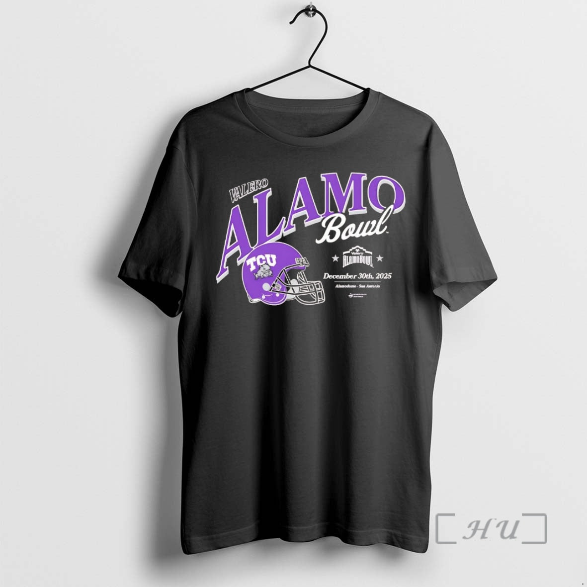 Officials Tcu Horned Frogs 2025 Valero Alamo Bowl Helmet Chriast T-Shirts, Hoodie, Sweatshirt | AU18TeeNovaLab.com