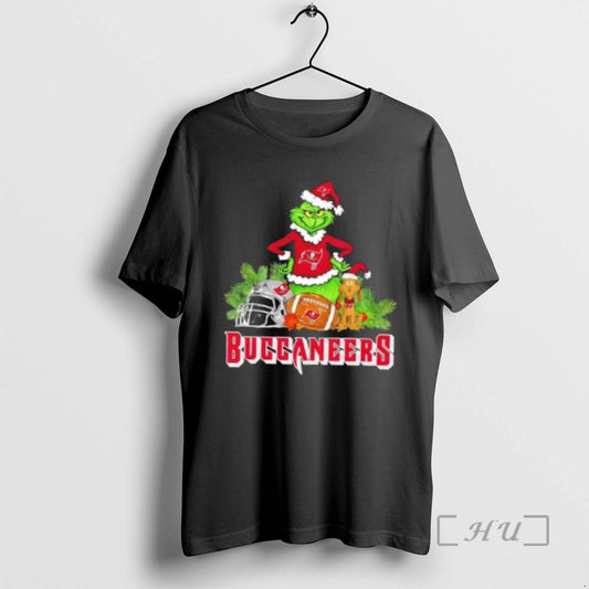 Officials Tampa Bay Buccaneers Football X Grinch And Max Dog Merry Christmas Premium T Shirts Hoodie, Sweatshirt