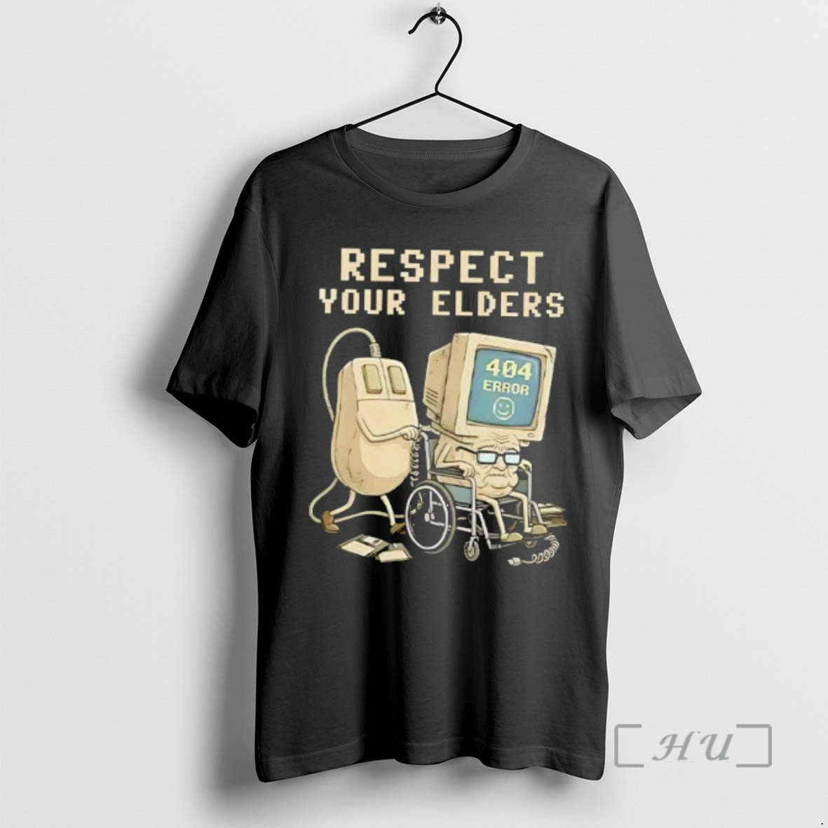 Officials Tech 404 Error Hilarious Respect Your Elders Retro T-Shirts, Hoodie, Sweatshirt | AU18TeeNovaLab.com