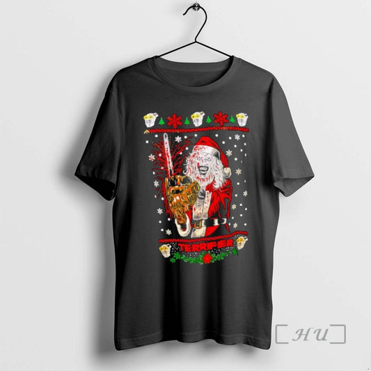Officials Terrifier Christmas Santa Graphic T-Shirts, Hoodie, Sweatshirt | AU18TeeNovaLab.com