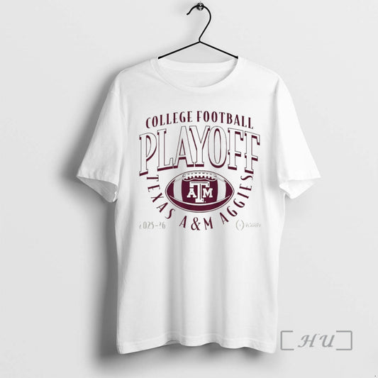 Officials Texas A And M Aggies 2025 2026 College Football Playoff Curve Logo Circle Premium T-Shirts, Hoodie, Sweatshirt