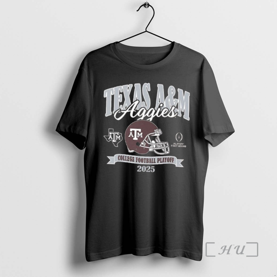 Officials Texas Am Aggies 2025 College Football Playoff Football Helmet 2 Sided Premium T Shirts Hoodie, Sweatshirt