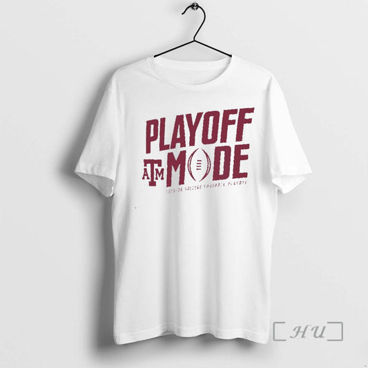 Officials Texas Am Aggies Playoff Mode 2025 26 College Football Playoff Christmas Premium T Shirts Hoodie, Sweatshirt