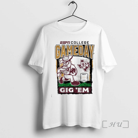 Officials Texas Am Cfp Gameday 1st Round Mascot Gig Em T-Shirts, Hoodie, Sweatshirt | AU18TeeNovaLab.com