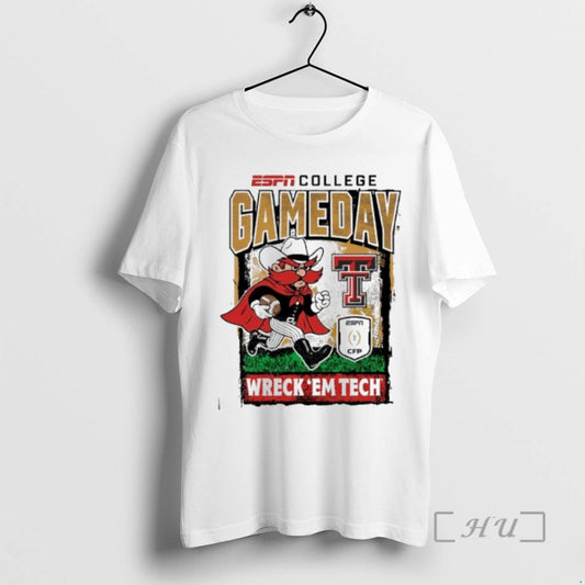 Officials Texas Tech Cfp Gameday 1st Round Mascot Wreck Em Tech Premium T Shirts Sweater Hoodie, Sweatshirt