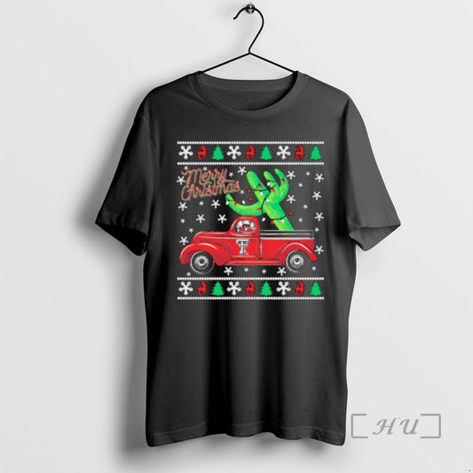 Officials Texas Tech Christmas Cactus Truck T-Shirts, Hoodie, Sweatshirt | AU18TeeNovaLab.com