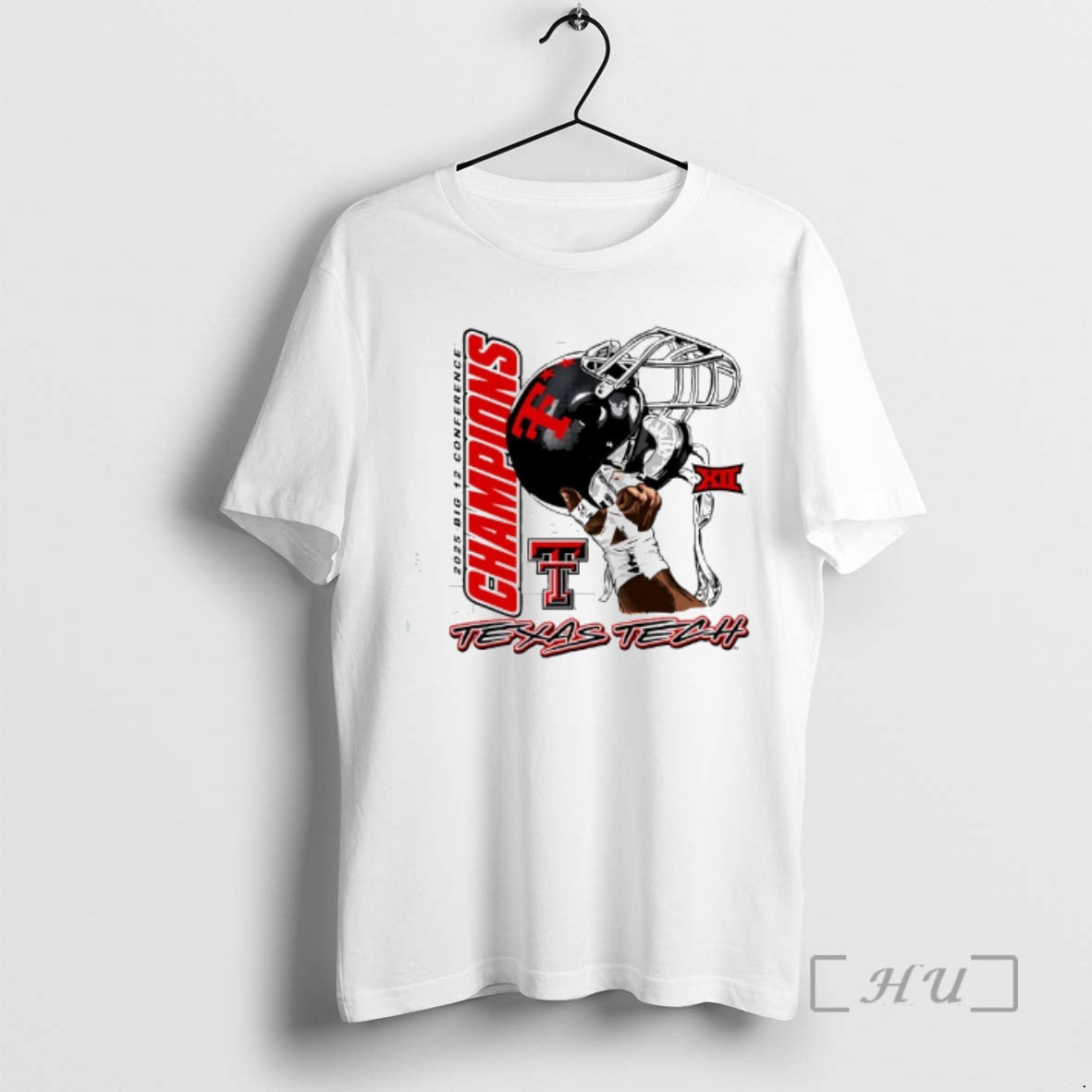 Officials Texas Tech Red Raiders 2025 Big 12 Football Champs Graphic Hand Premium T Shirts Hoodie, Sweatshirt