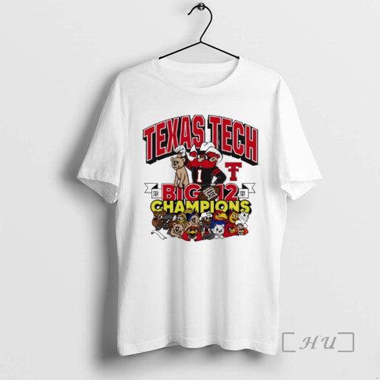 Officials Texas Tech Red Raiders Big 12 Football Champs Mascots Winner Premium T Shirts Sweater Hoodie, Sweatshirt
