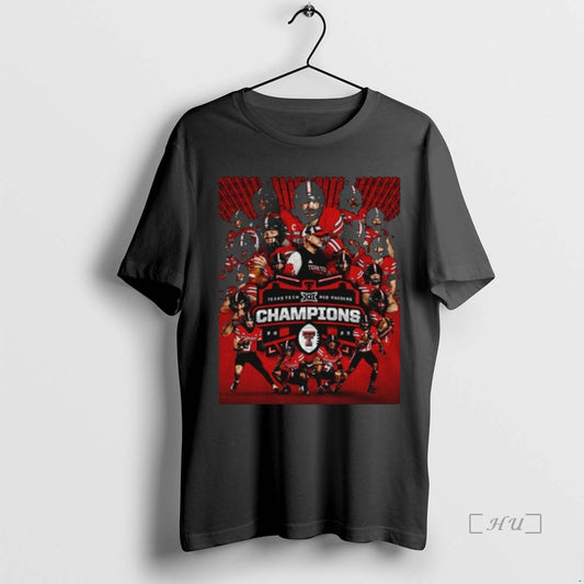 Officials Texas Tech Red Raiders Cfp 2025 Big 12 Football Champions Premium T Shirts Sweater Hoodie, Sweatshirt