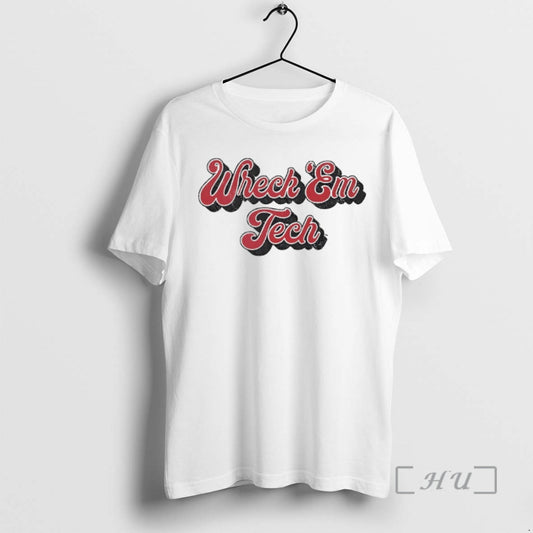 Officials Texas Tech Wreck Em Tech Script T-Shirts, Hoodie, Sweatshirt | AU18TeeNovaLab.com