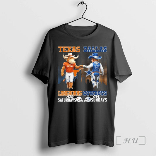 Officials Texas Vs Cowboys Mascot On Saturdays And On Sundays T-Shirts, Hoodie, Sweatshirt | AU18TeeNovaLab.com