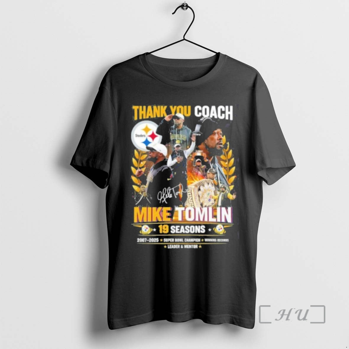 Officials Thank You Coach Mike Tomlin 19 Seasons Signature T-Shirts, Hoodie, Sweatshirt | AU18TeeNovaLab.com