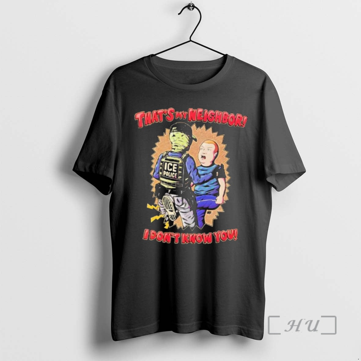 Officials Thats My Neighbor I Dont Know You Bobby Hill Ice Police Premium T Shirts Hoodie, Sweatshirt | AU18TeeNovaLab.com