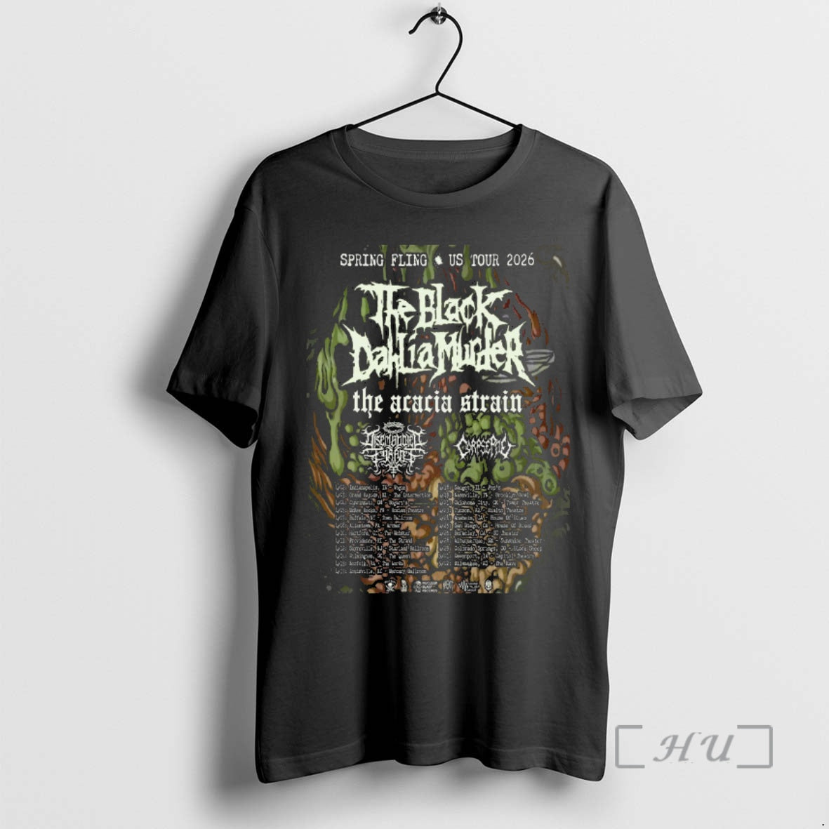 Officials The Black Dahlia Murder Spring Fling Us Tour 2026 T-Shirts, Hoodie, Sweatshirt | AU18TeeNovaLab.com