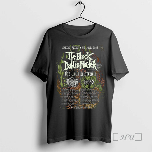 Officials The Black Dahlia Murder Spring Fling Us Tour 2026 T-Shirts, Hoodie, Sweatshirt | AU18TeeNovaLab.com