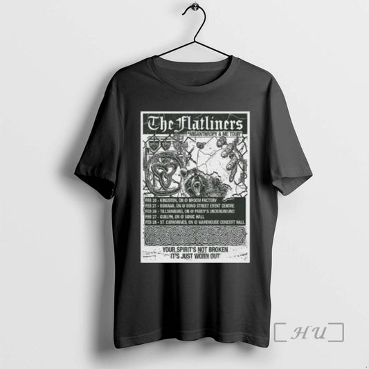 Officials The Flatliners Misanthropy And Me 2026 Tour Circle Black T-Shirts, Hoodie, Sweatshirt | AU18TeeNovaLab.com