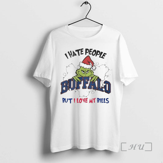 Officials The Grinch I Hate People Buffalo But I Love My Bills Premium T Shirts Hoodie, Sweatshirt | AU18TeeNovaLab.com
