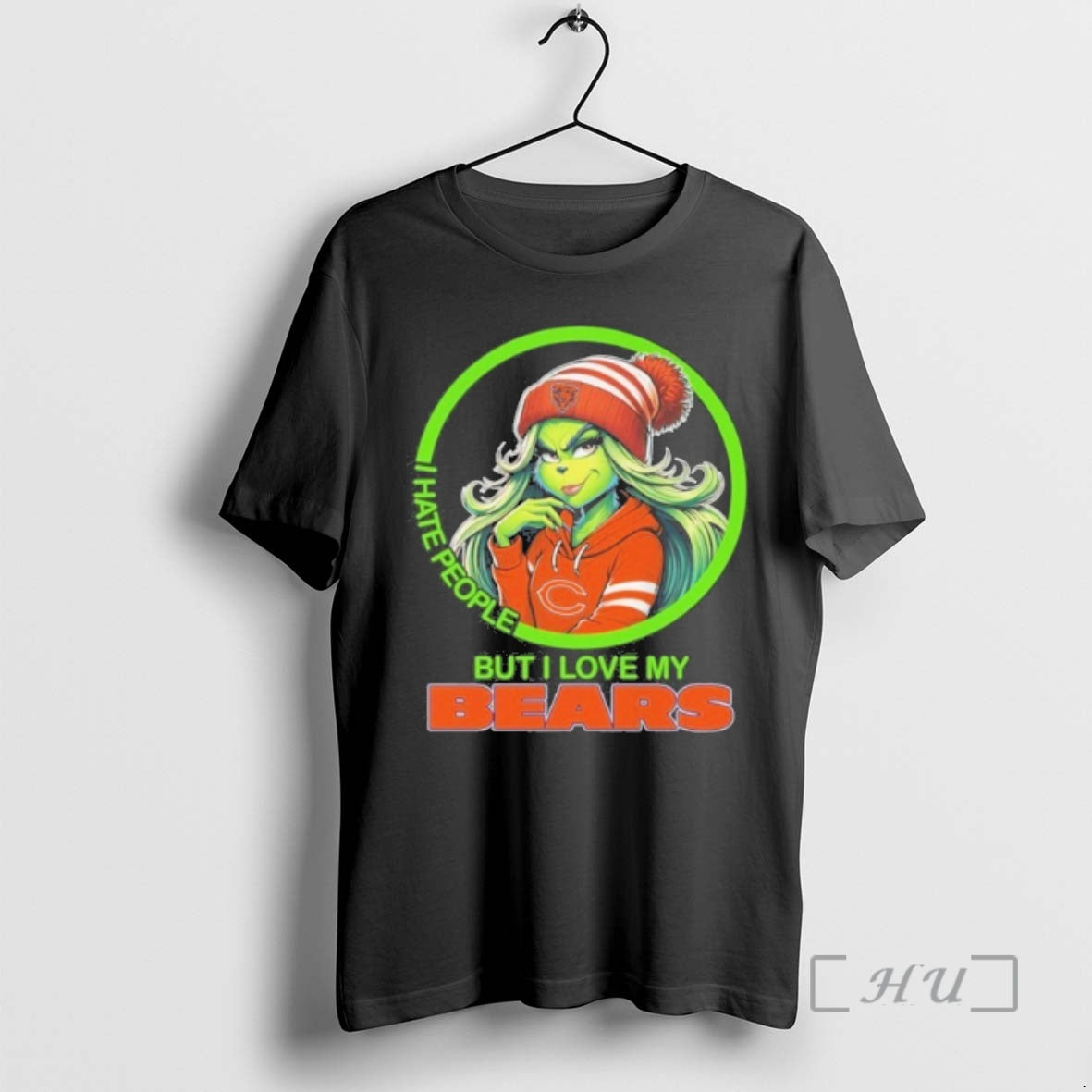 Officials The Grinch I Hate People But I Love My Bears Premium T Shirts Sweater Hoodie, Sweatshirt | AU18TeeNovaLab.com