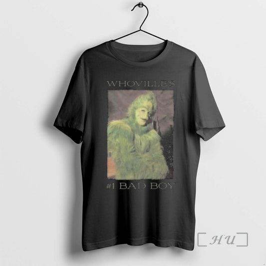 Officials The Grinch Whoville Bad Boy 2025 Circle Black T-Shirts, Hoodie, Sweatshirt | AU18TeeNovaLab.com