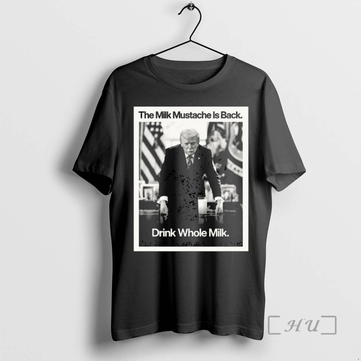 Officials The Milk Mustache Is Back Drink Whole Milk Trump T-Shirts, Hoodie, Sweatshirt | AU18TeeNovaLab.com