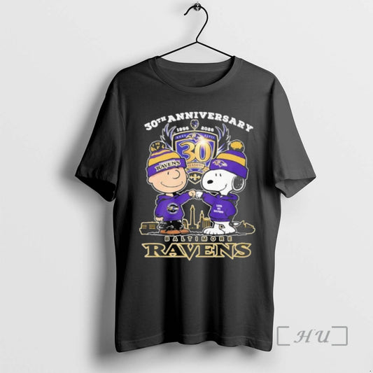 Officials The Peanuts Fist Bump X Baltimore Ravens 30th Anniversary T-Shirts, Hoodie, Sweatshirt | AU18TeeNovaLab.com