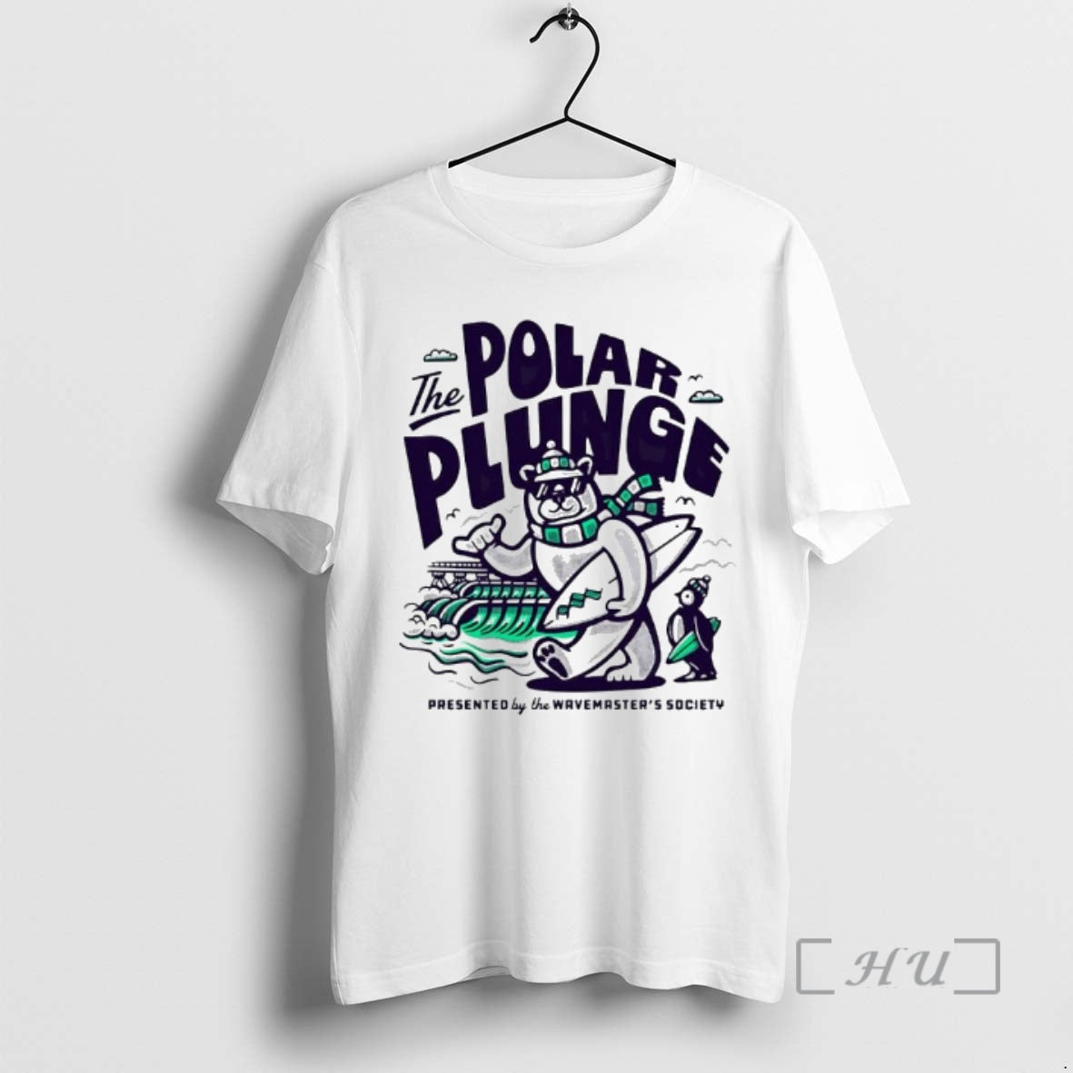 Officials The Polar Plunge The Wavemasters Society Bear And Penguin T-Shirts, Hoodie, Sweatshirt | AU18TeeNovaLab.com