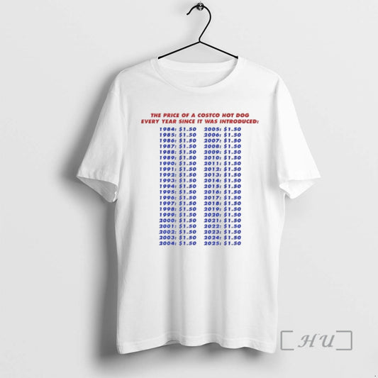 Officials The Price Of A Hotdog Every Year Since It Was Introduced Premium T Shirts Hoodie, Sweatshirt | AU18TeeNovaLab.com