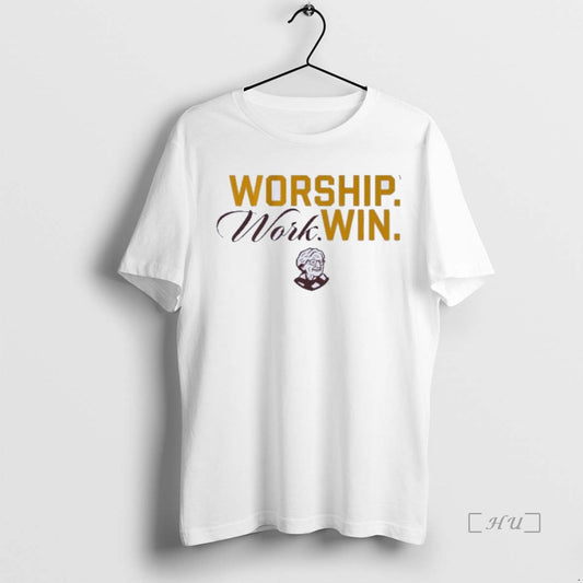 Officials The Sister Jean Legacy Collection Worship Work Win T-Shirts, Hoodie, Sweatshirt | AU18TeeNovaLab.com