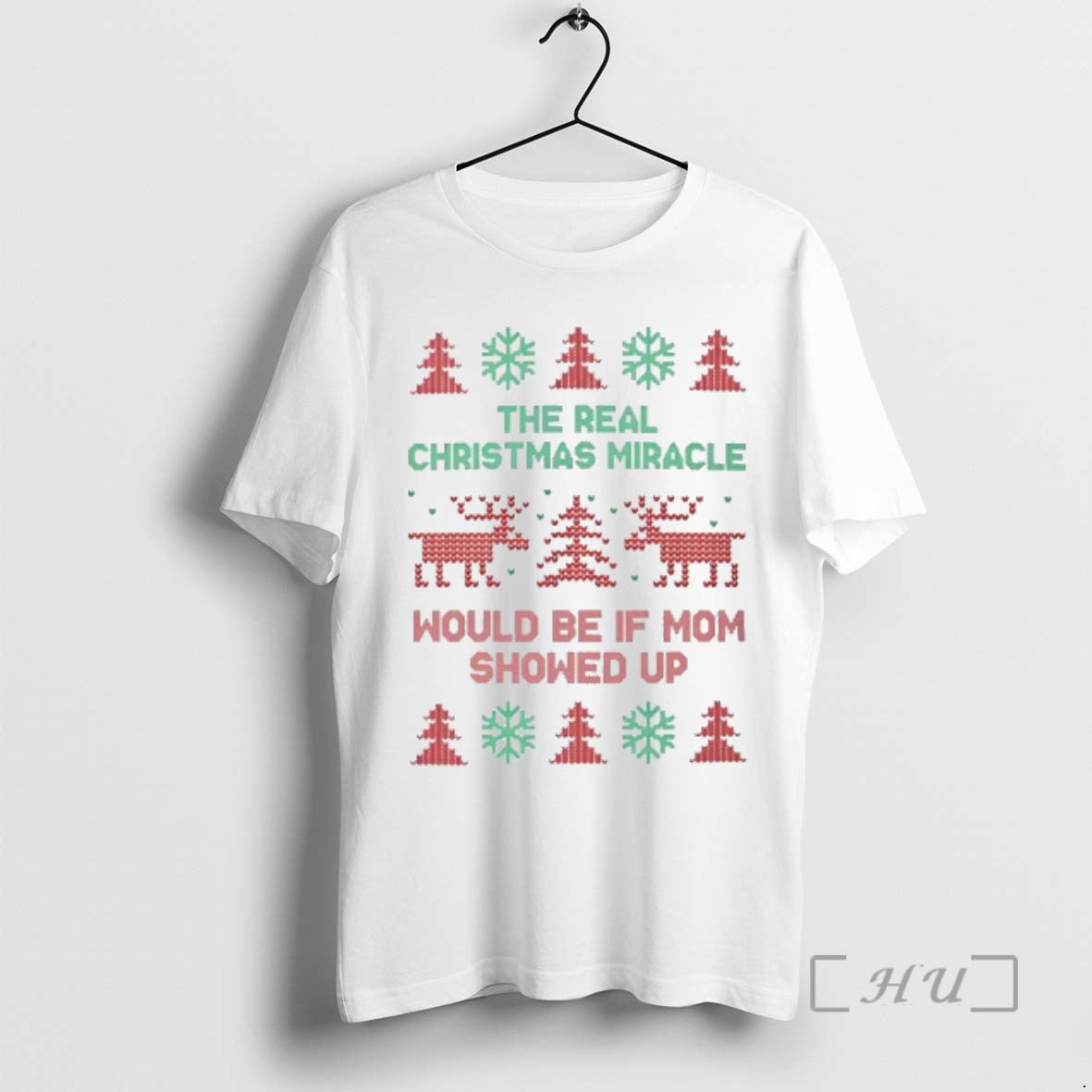 Officials The Real Christmas Miracle Would Be If Dad Showed Up Ugly Premium T Shirts Hoodie, Sweatshirt | AU18TeeNovaLab.com