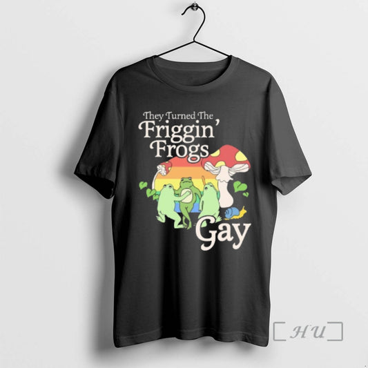 Officials They Turned The Friggin Frog Gay T-Shirts, Hoodie, Sweatshirt | AU18TeeNovaLab.com